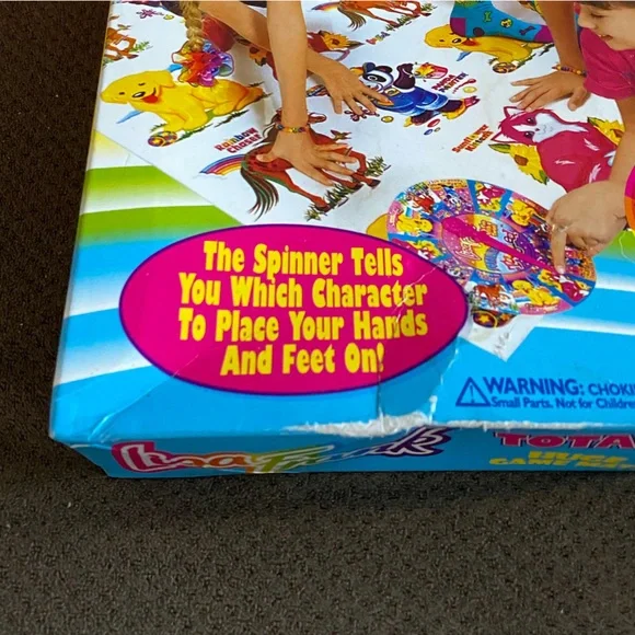 VTG Lisa Frank Totally Tangled party game complete box set - SPINNER WARPED
